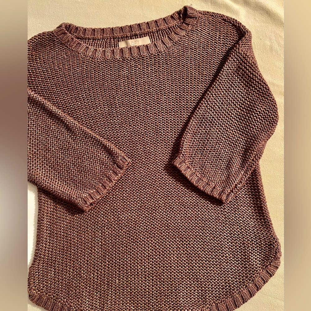 Loft short sleeve lightweight sweater, size Small